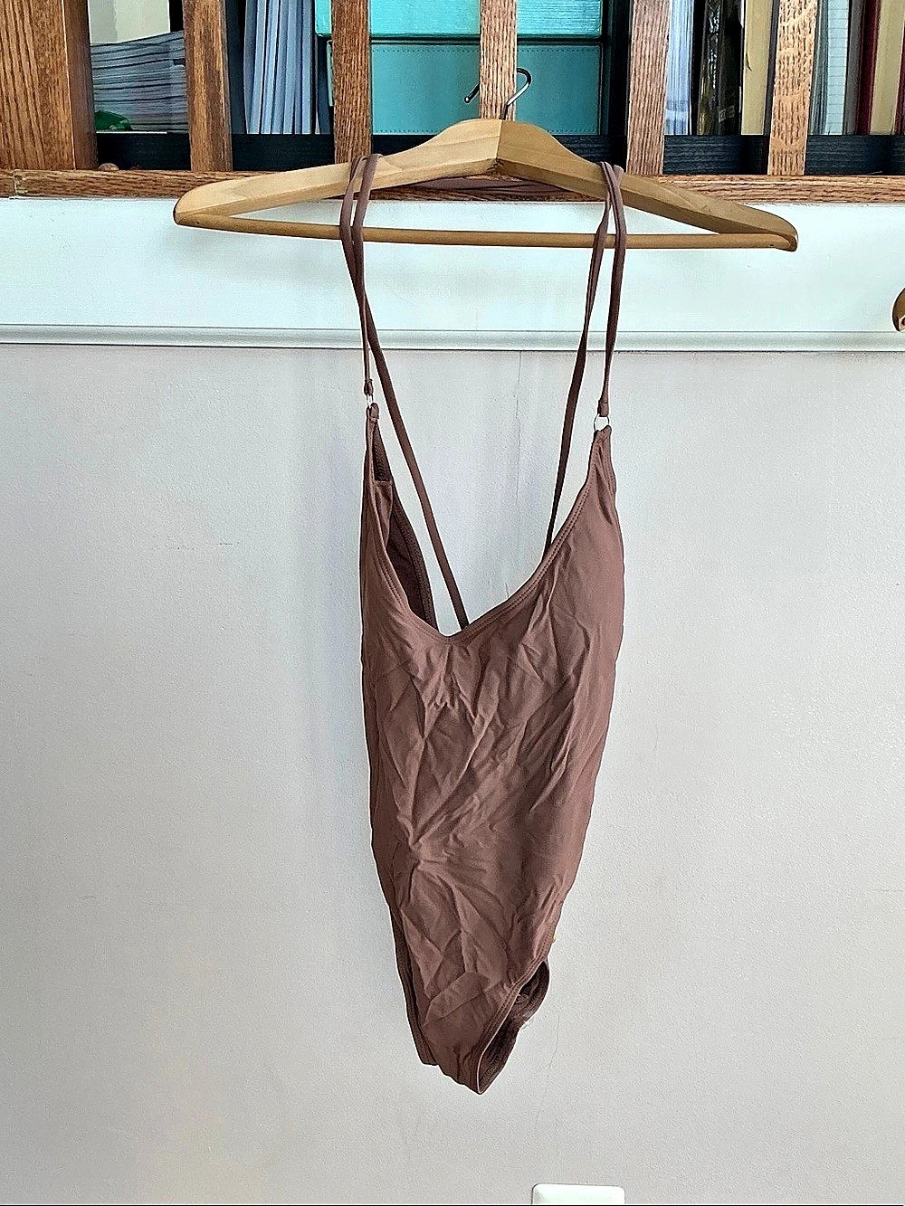 MATTE COLLECTION One-Piece Swimsuit in Brown Large Like New